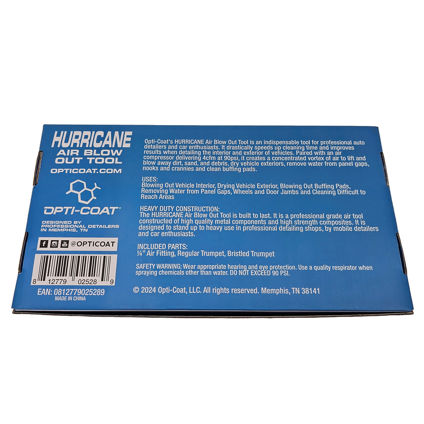 Opti-Coat HURRICANE Air Blow Out Tool