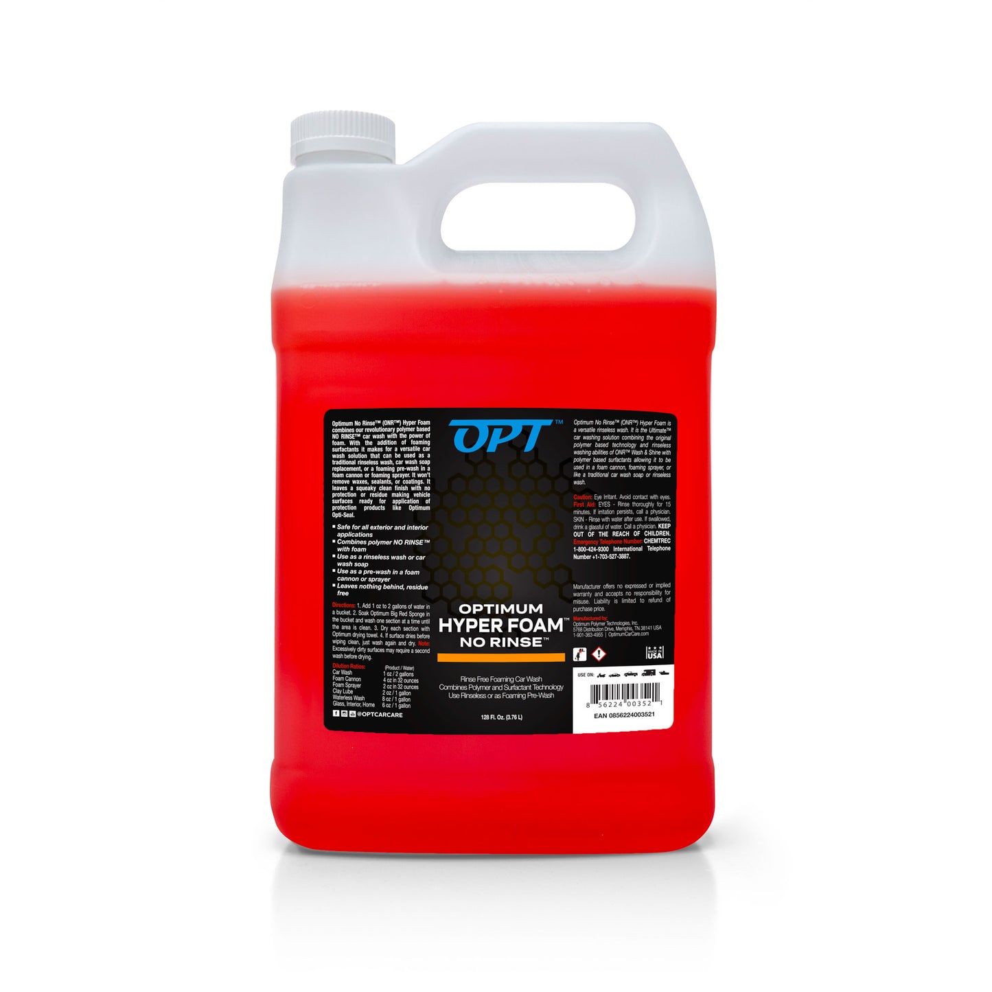 Optimum No Rinse Hyper Foam Rinseless Car Wash