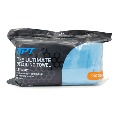 The Ultimate Detailing Towel 16" x 16" Blue 12 Pack