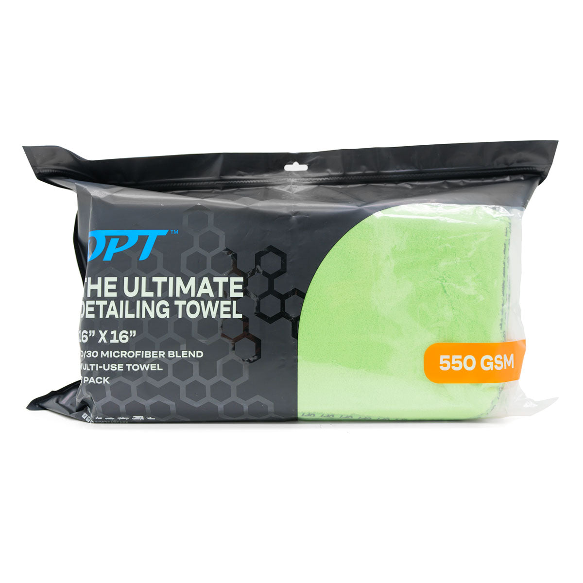 The Ultimate Detailing Towel 16" x 16" Green 12 Pack