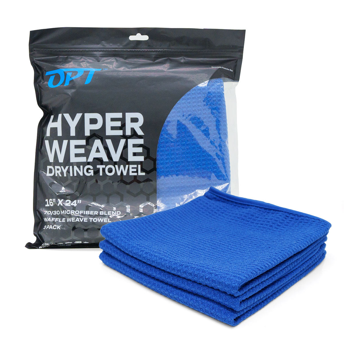 Hyper Weave Drying Towel Small 16" x 24" 3 Pack