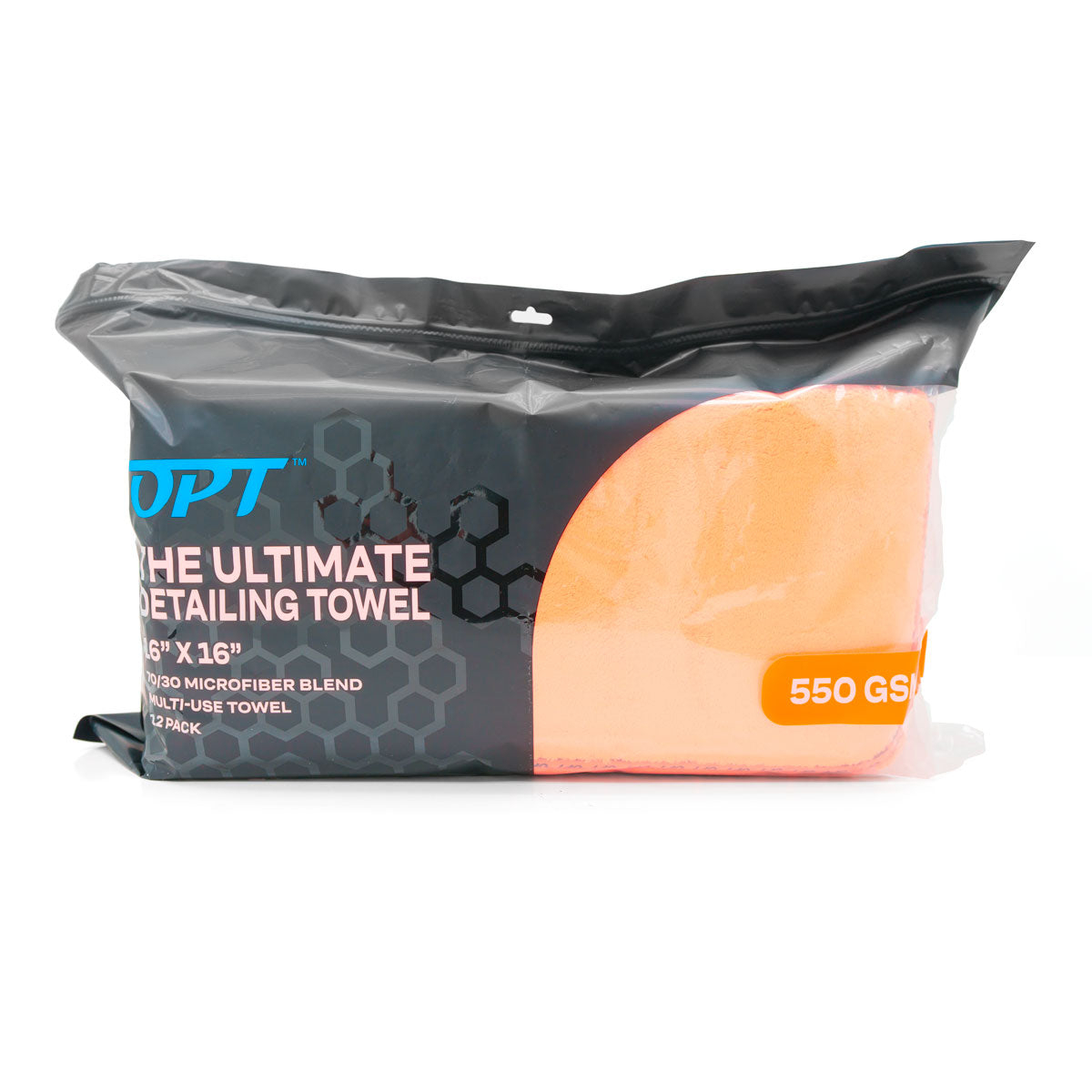 The Ultimate Detailing Towel 16" x 16" Orange 12 Pack