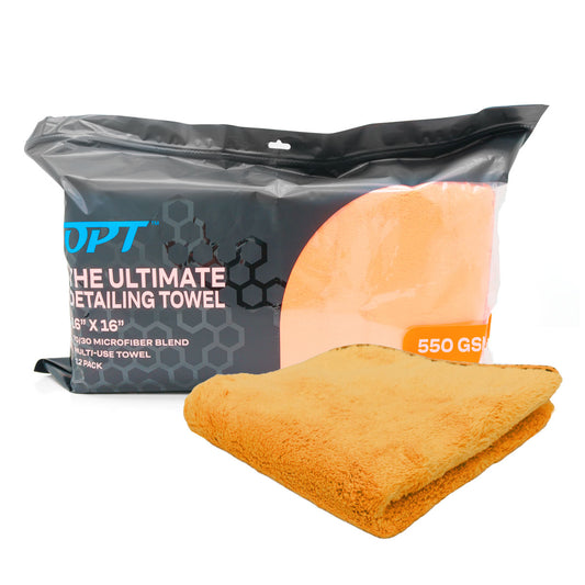 The Ultimate Detailing Towel 16" x 16" Orange 12 Pack