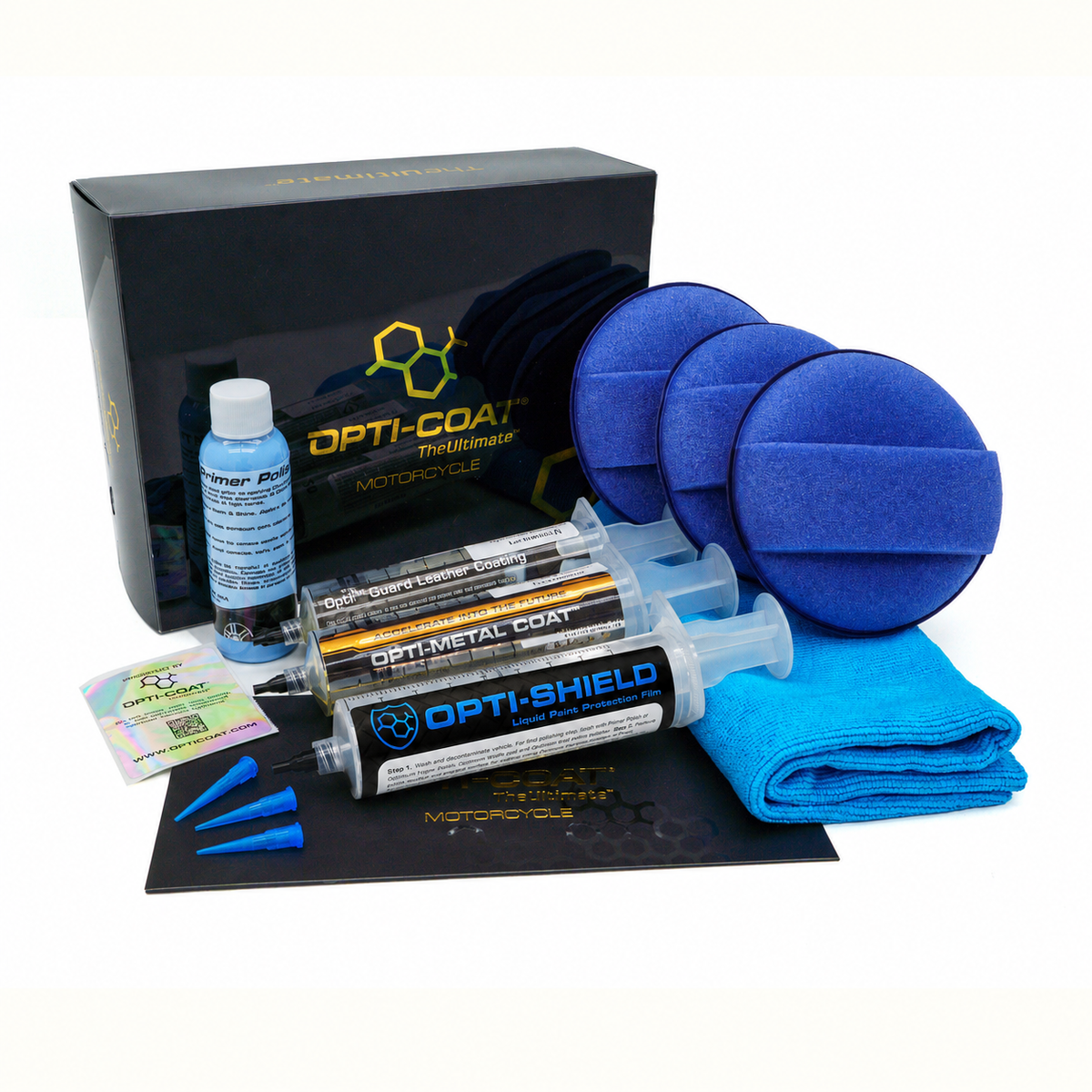 Opti-Coat Pro Motorcycle Ceramic Coating 7YR Warranty Pack