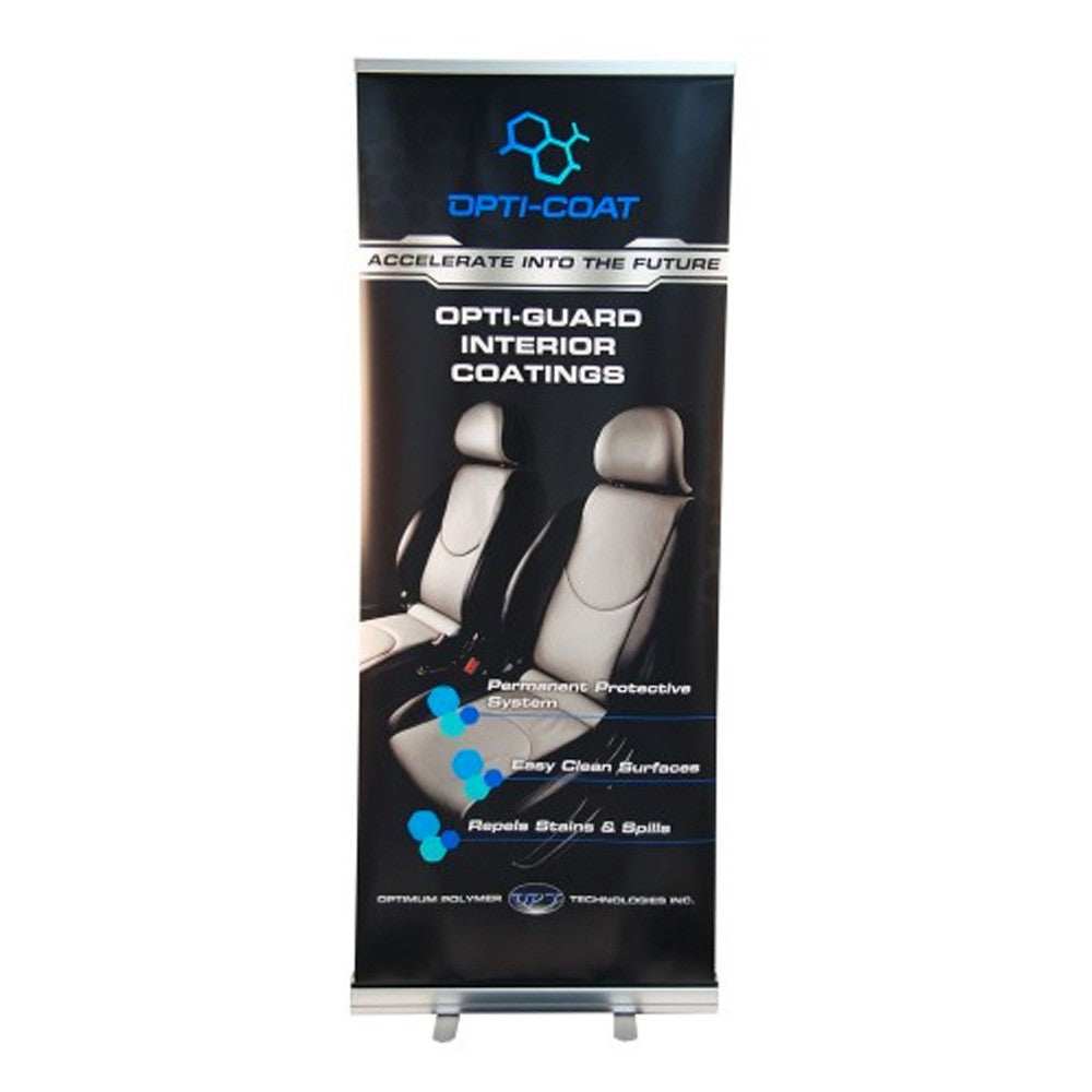 Opti-Guard Interior Coatings Banner with stand